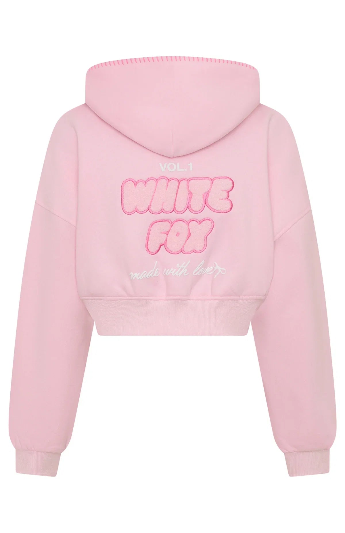 Vol 1 Cropped Zip Front Hoodie Posy