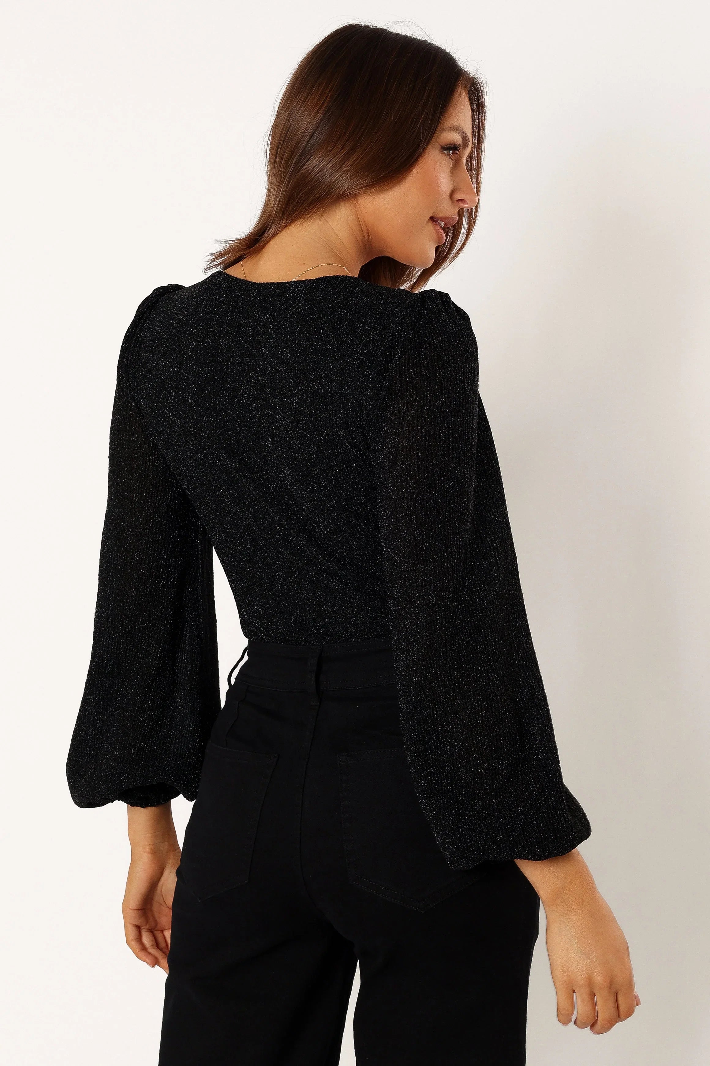 Wander Long Sleeve Bodysuit Black