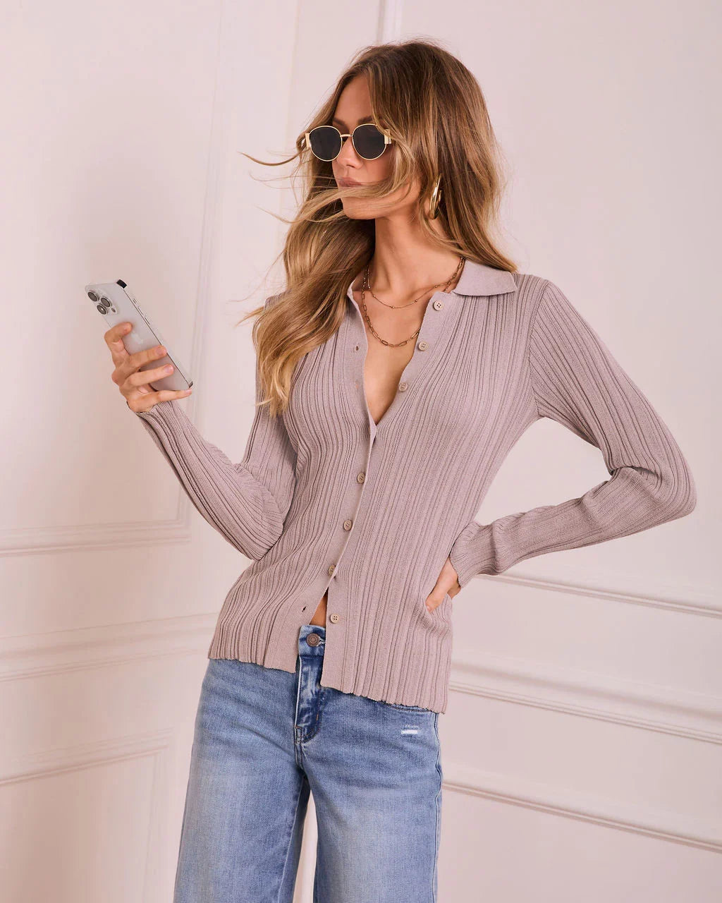 Phylis Ribbed Sweater