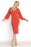 Caledonia Dress Rust