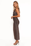 Priya Maxi Dress Brown Shimmer