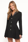 Sonya Long Sleeve Mini Dress Black