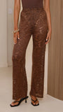 Azura Shirt And Pants Set Brown