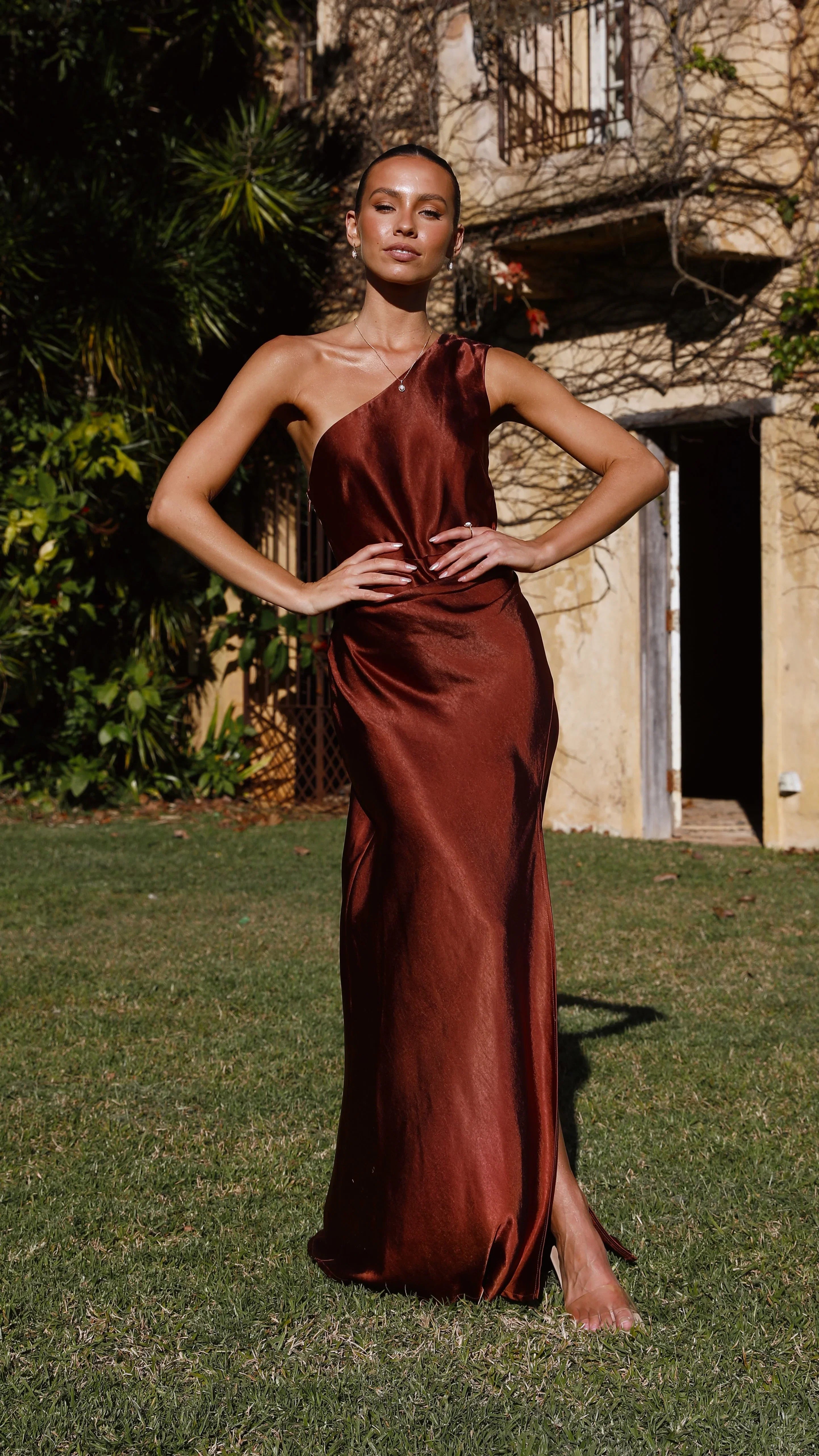 Victoria Maxi Dress Rust