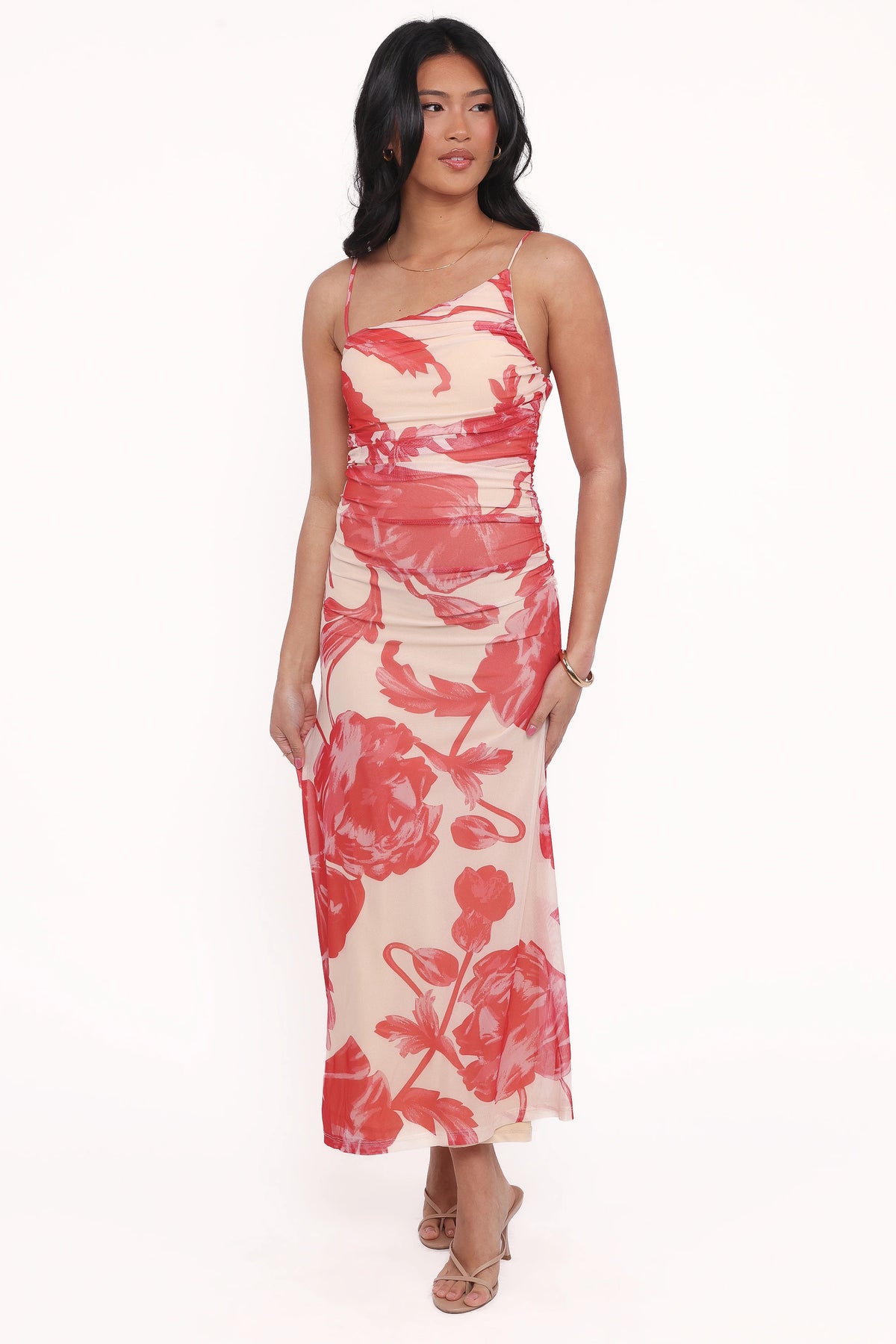Jasmine Maxi Dress Red Floral