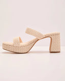 Azarie Raffia Heeled Sandals