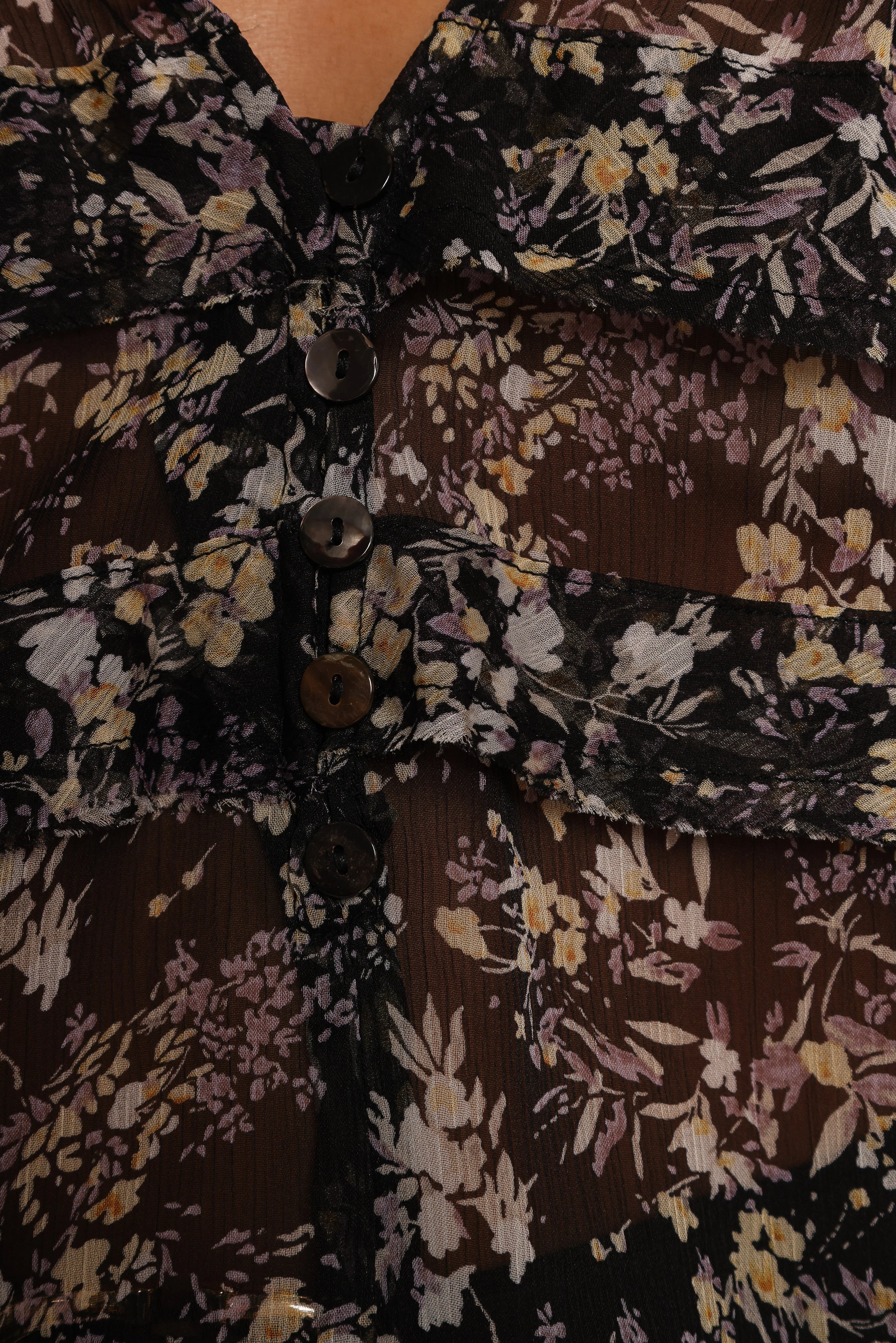 Hana Top Black Multi