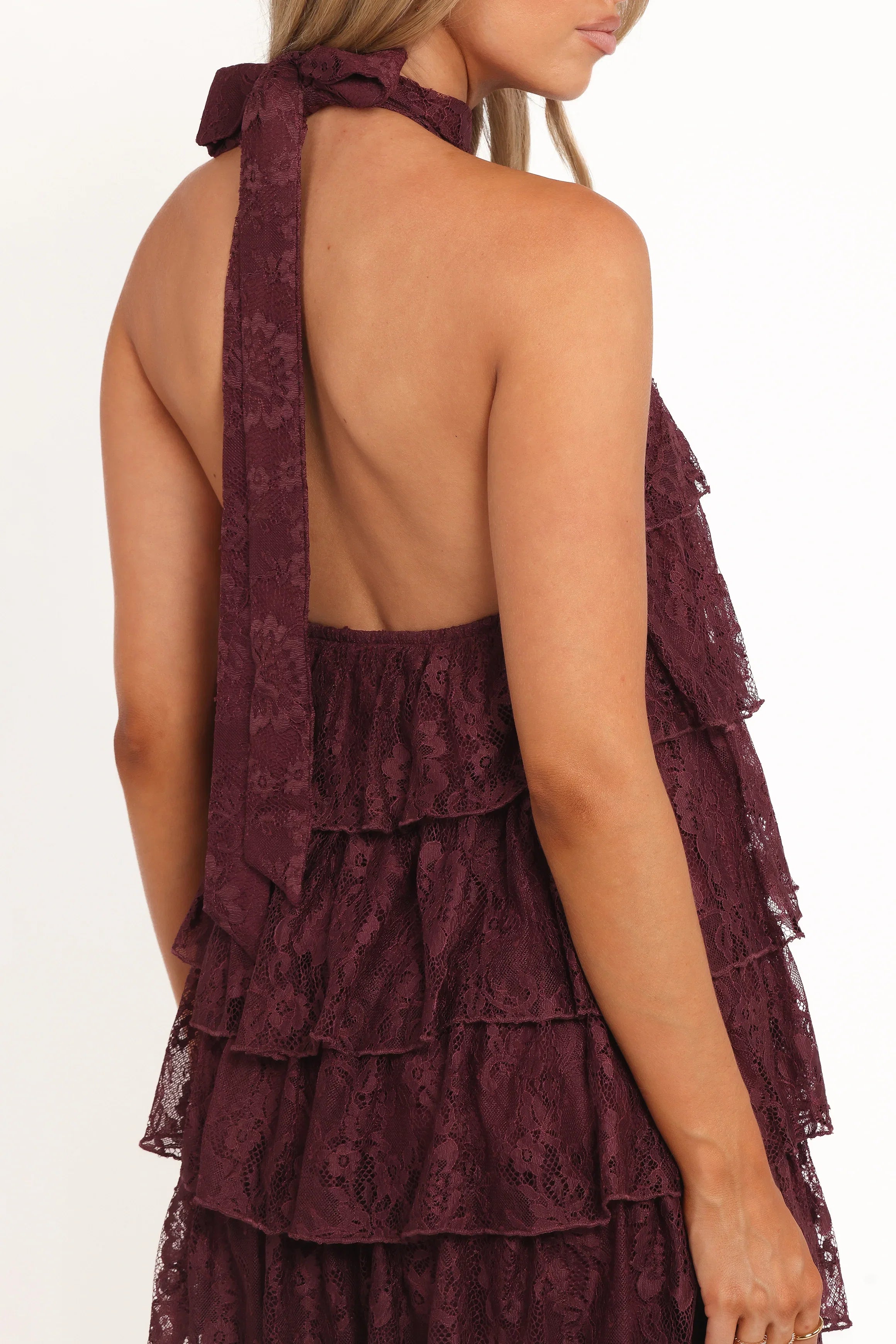 Zoella Maxi Dress Cherry Lace