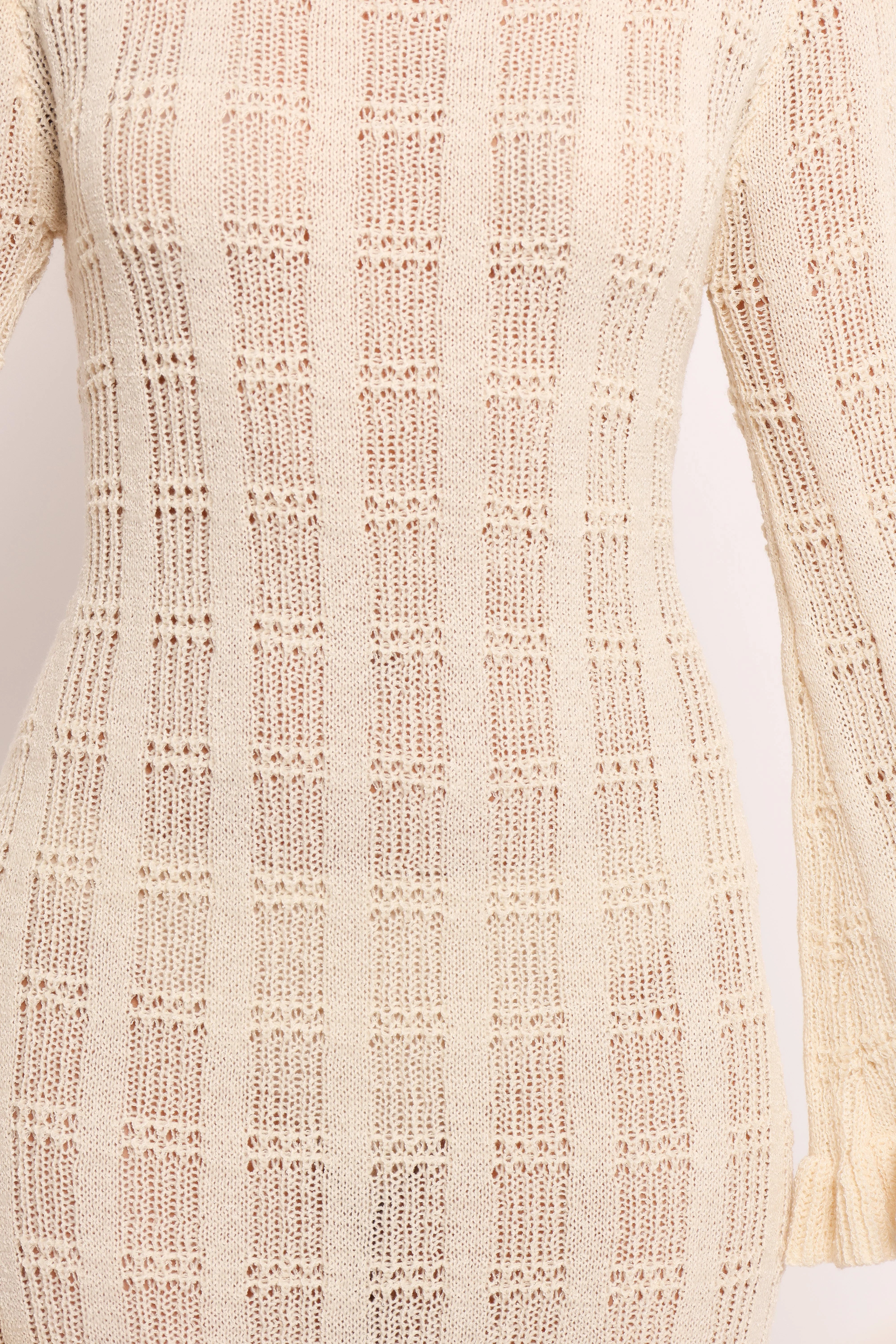 Colter Long Sleeve Maxi Dress White