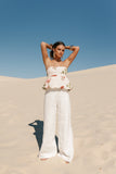 Aurelie Strapless Top Native Flora