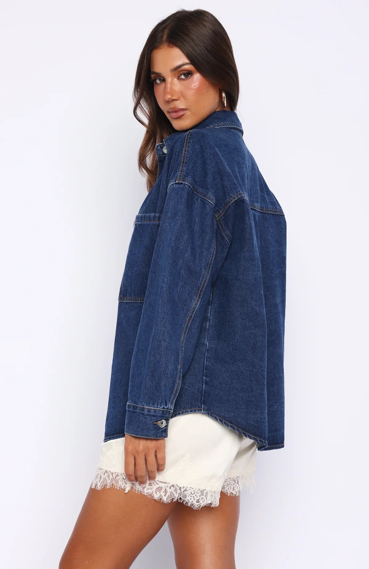 Freedom Of Love Denim Shirt Dark Blue