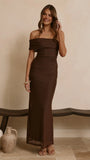 Ria Maxi Dress Chocolate