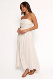 Kayt Strapless Dress White