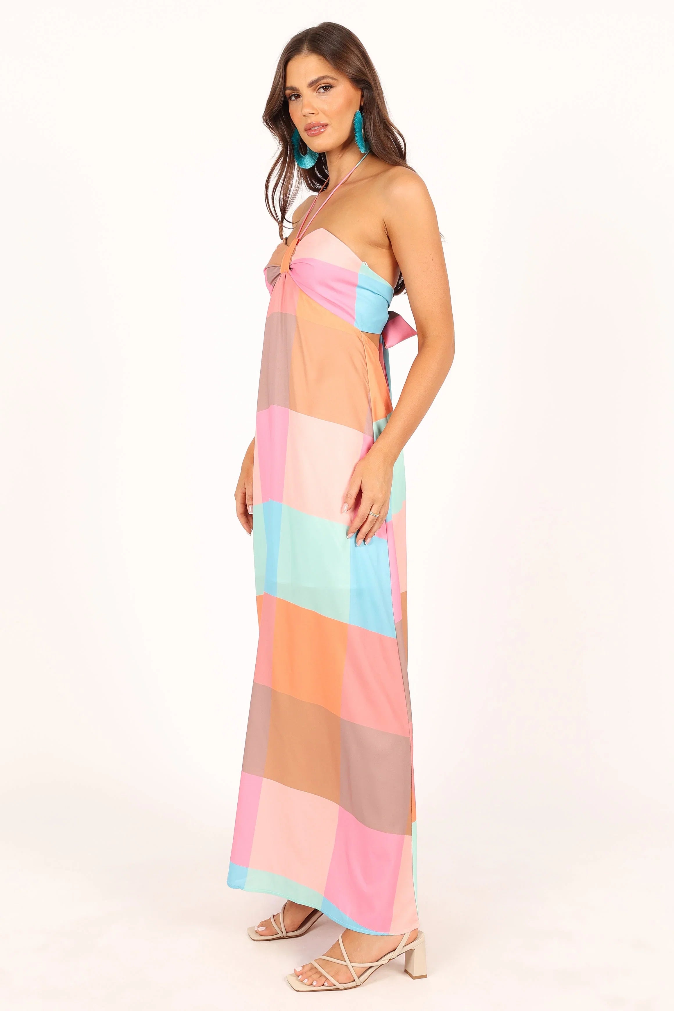 Sundae Halterneck Maxi Dress Multicoloured