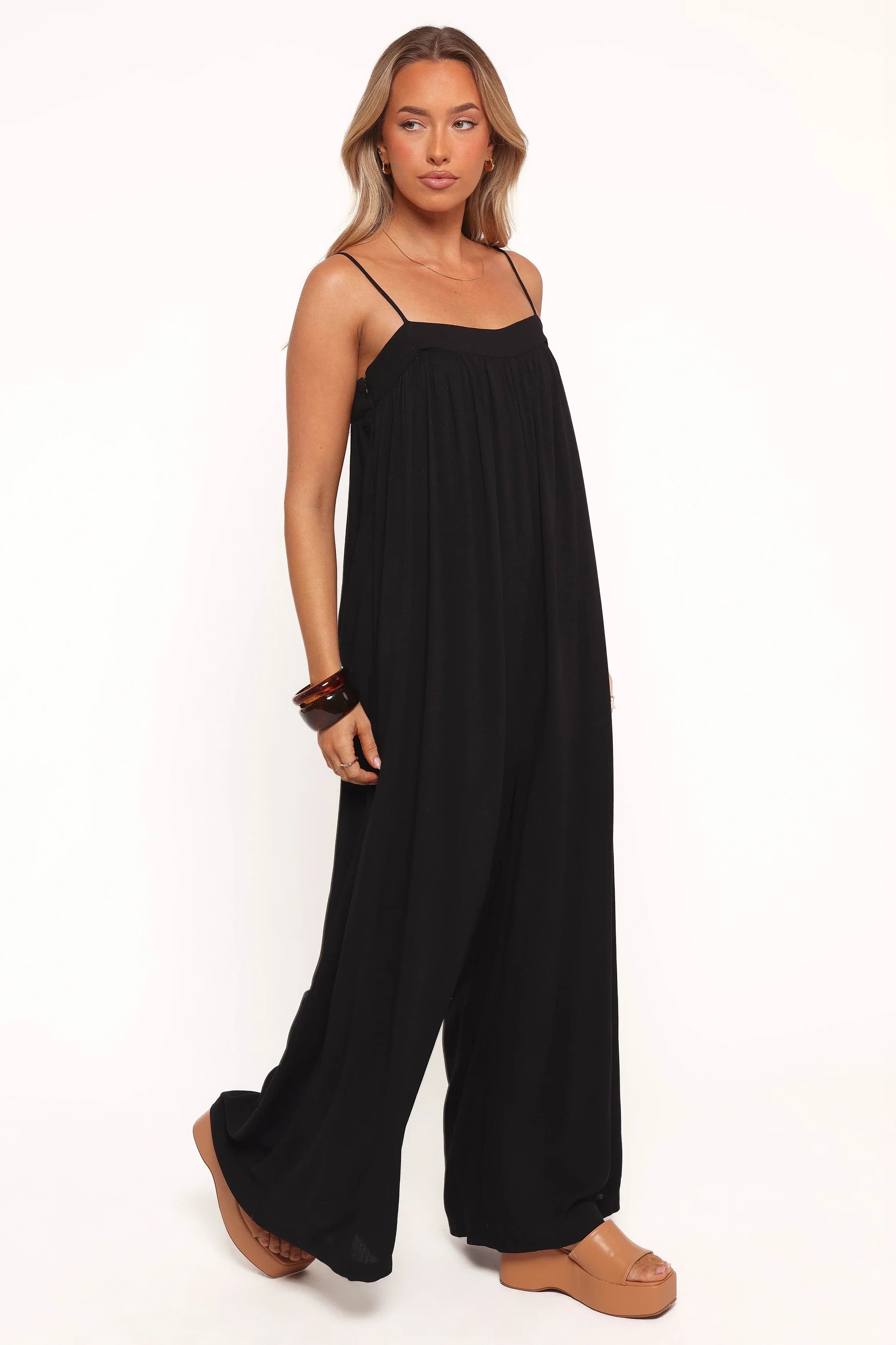 Abegail Flowy Jumpsuit Black