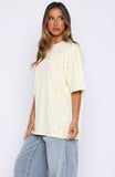Offstage Printed Oversized Tee Lemon Ditsy