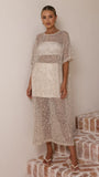 Zinnia Sequins Maxi Dress Beige