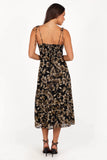 Arycia Midi Dress Black Floral