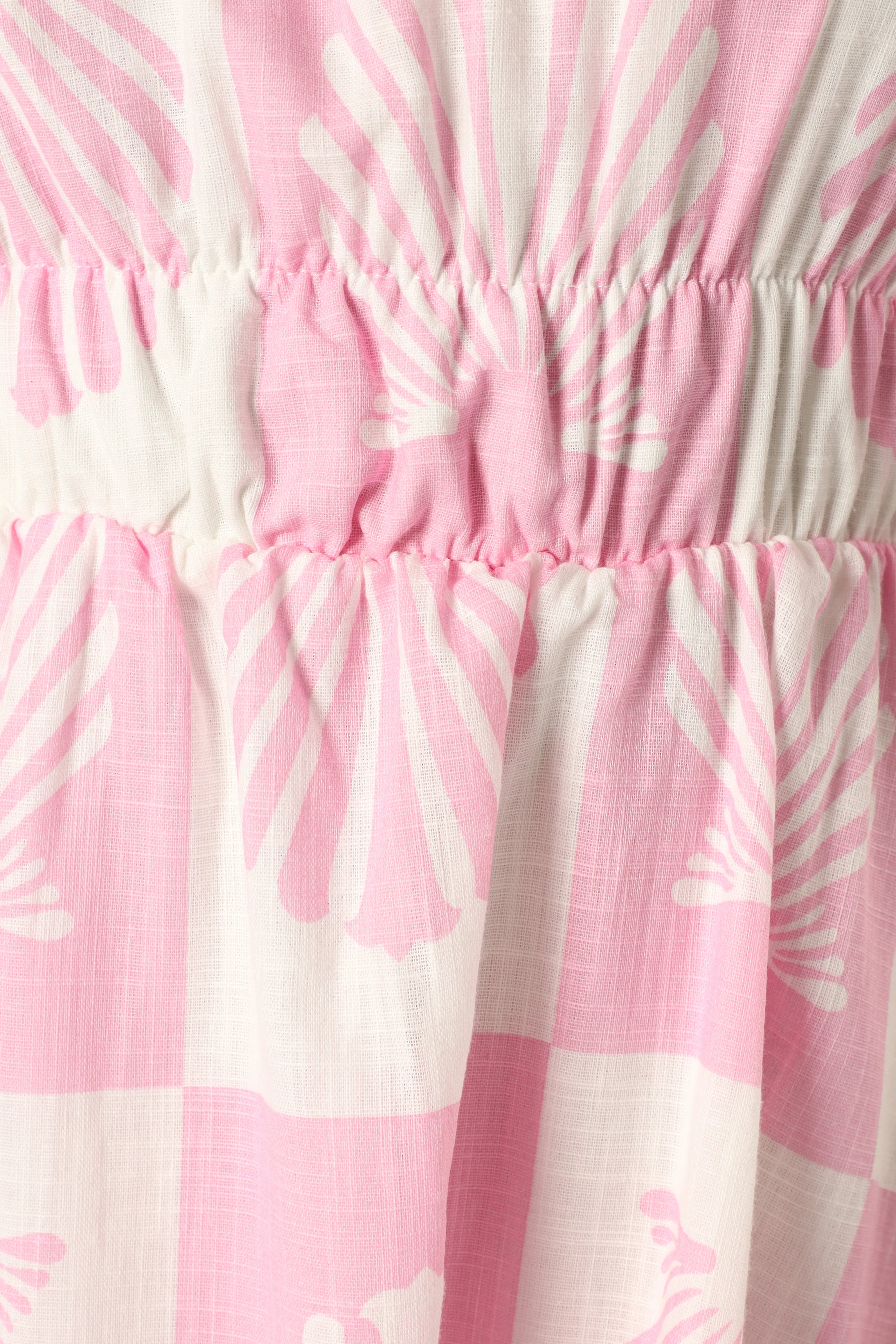Rocco Off Shoulder Mini Dress Pink
