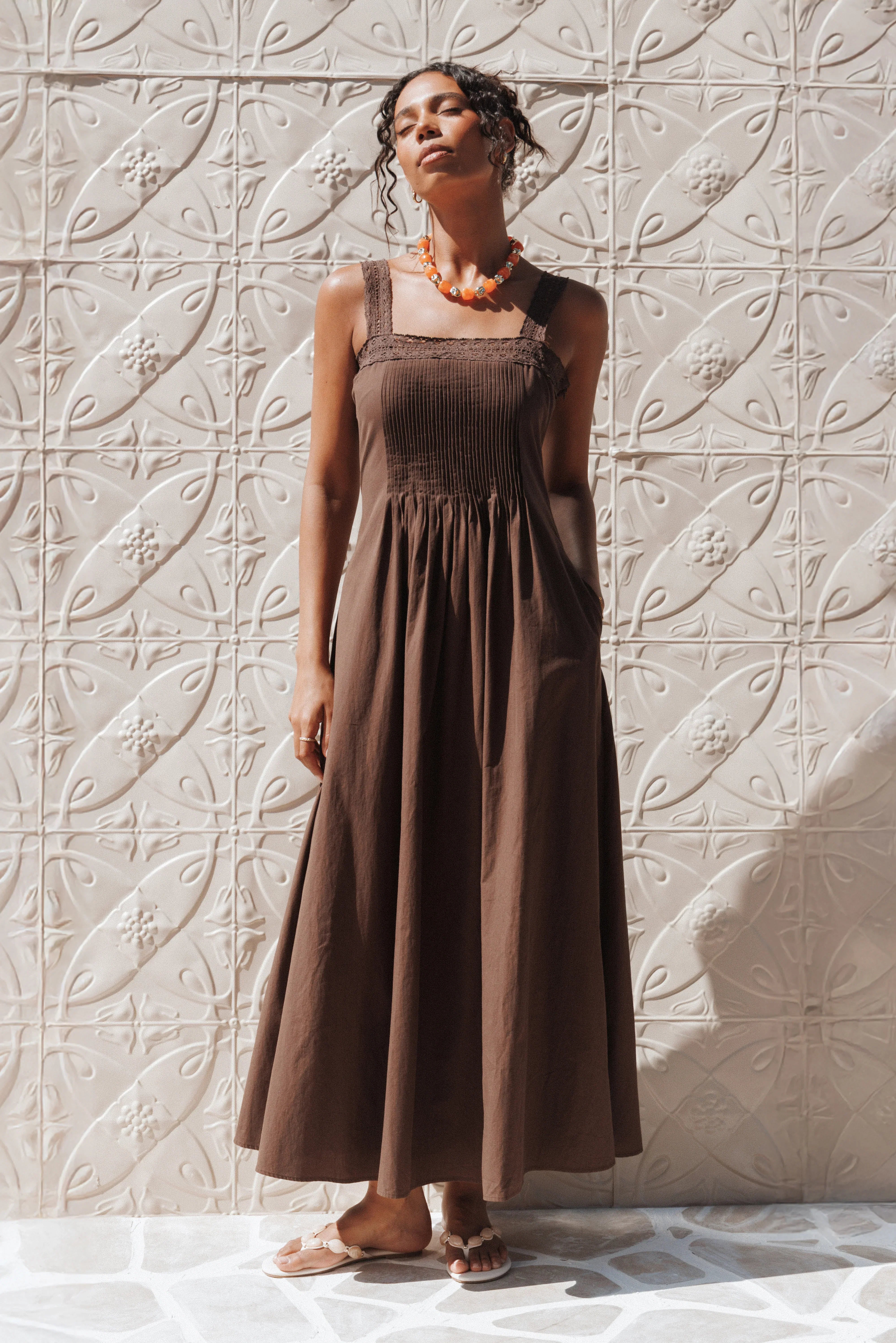 Alandra Maxi Dress Brown
