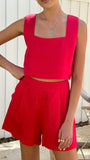 Tillie Shorts Ruby Red