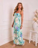 Gallery Brilliance Pleated Floral Maxi Dress