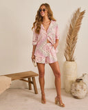 Coastal Escape Paisley Drawstring Shorts