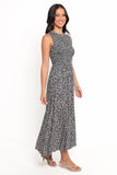 Agatha Midi Dress Black Floral