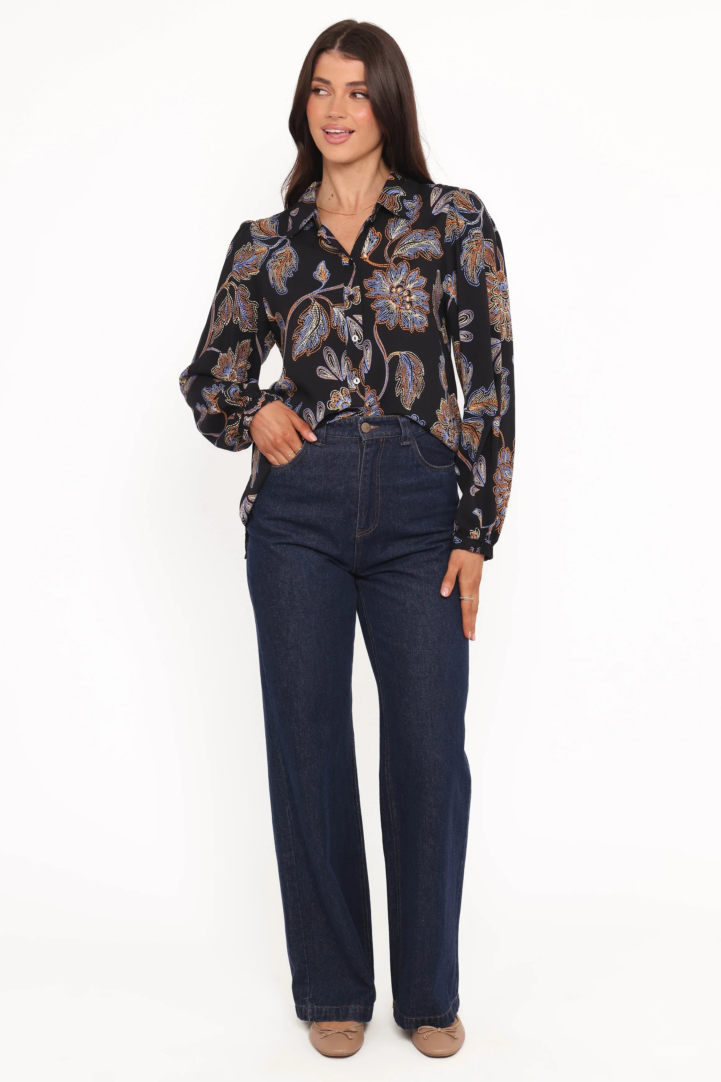 Bennett Shirt Black Floral