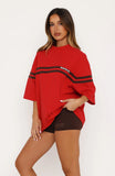 Studio 17 Emmie Oversized Tee Red