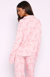 Pillow Talk Printed Long Sleeve Pyjama Set Posy Bow