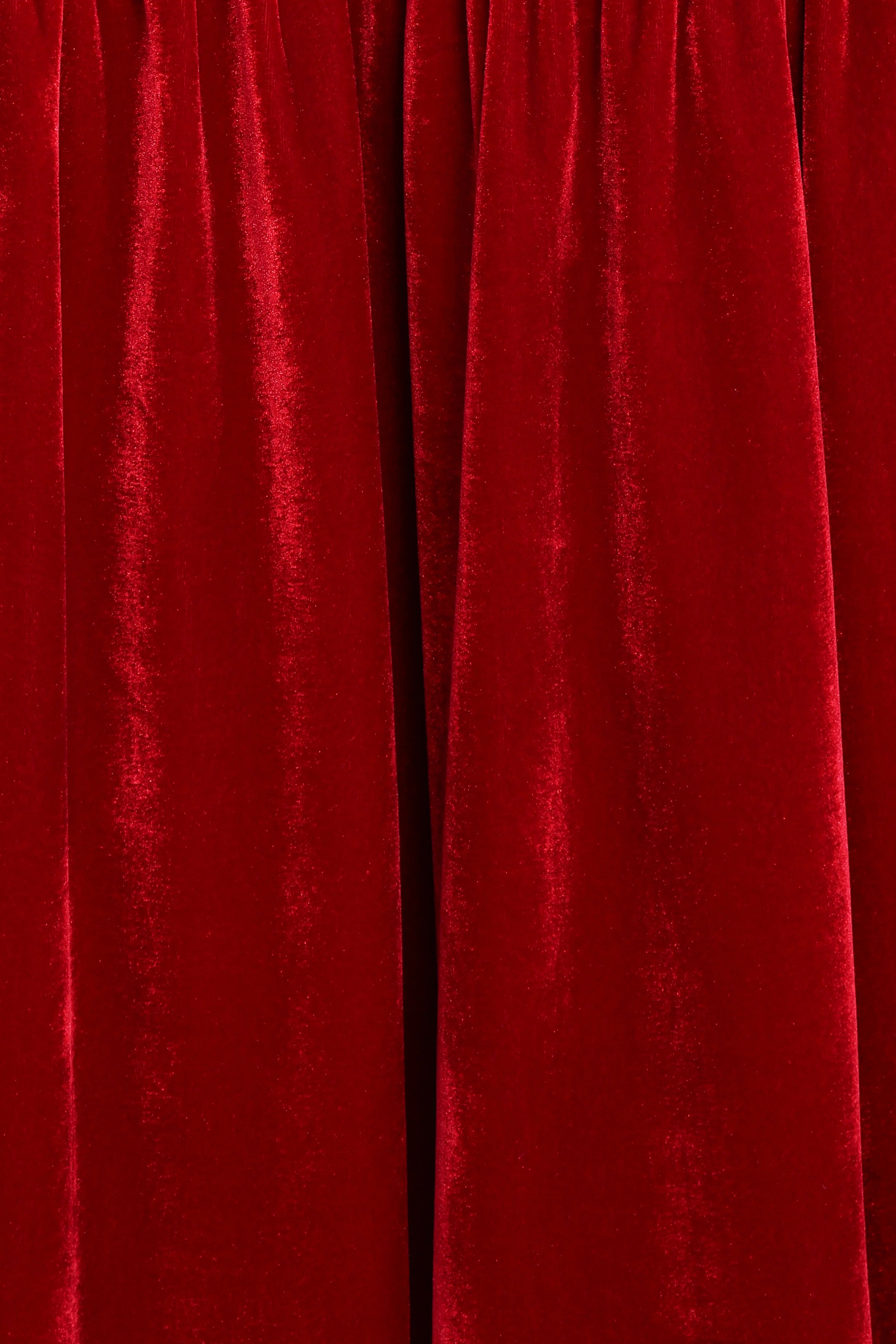 Betina Bow Front Maxi Dress Red Velvet