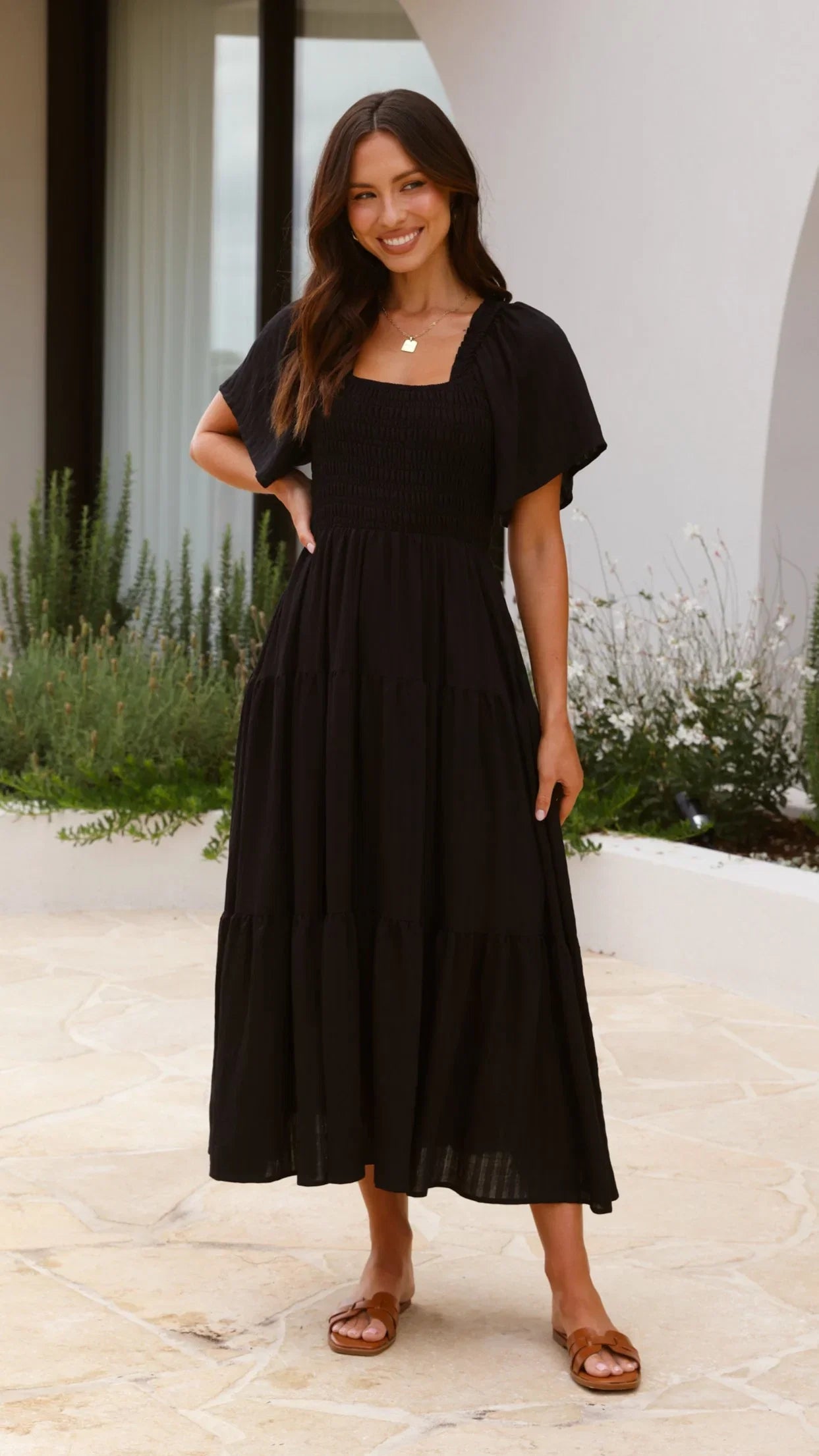 Lainey Midi Dress Black