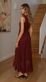 Sareiah Maxi Dress Wine