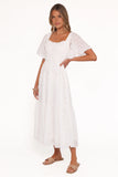 Tierney Midi Dress White