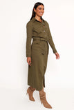 Cortney Long Sleeve Maxi Dress Olive
