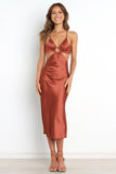 Nairo Dress Rust