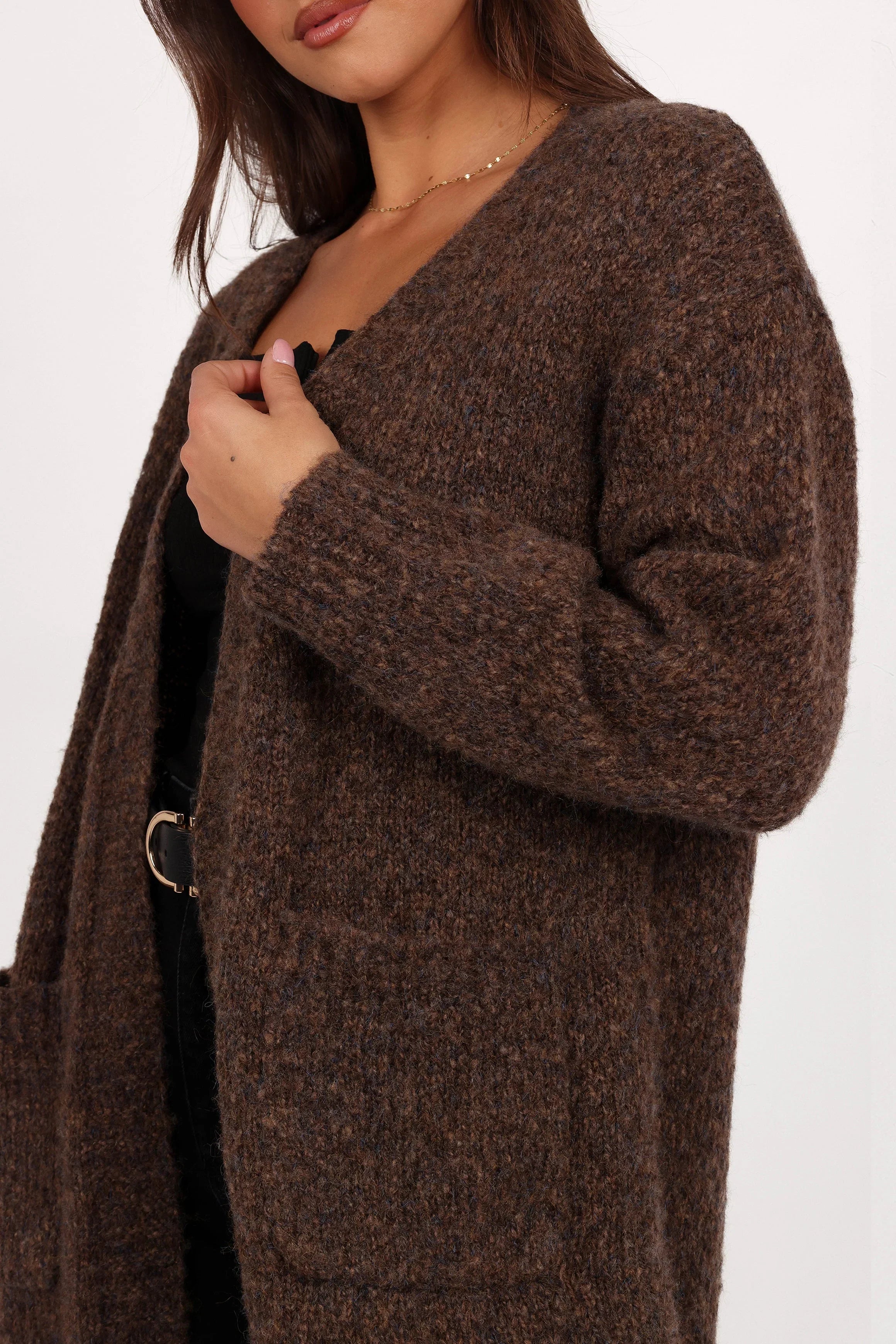 Callan Long Cardigan Brown