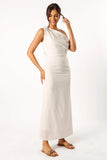 Cosma Off Shoulder Maxi Dress White