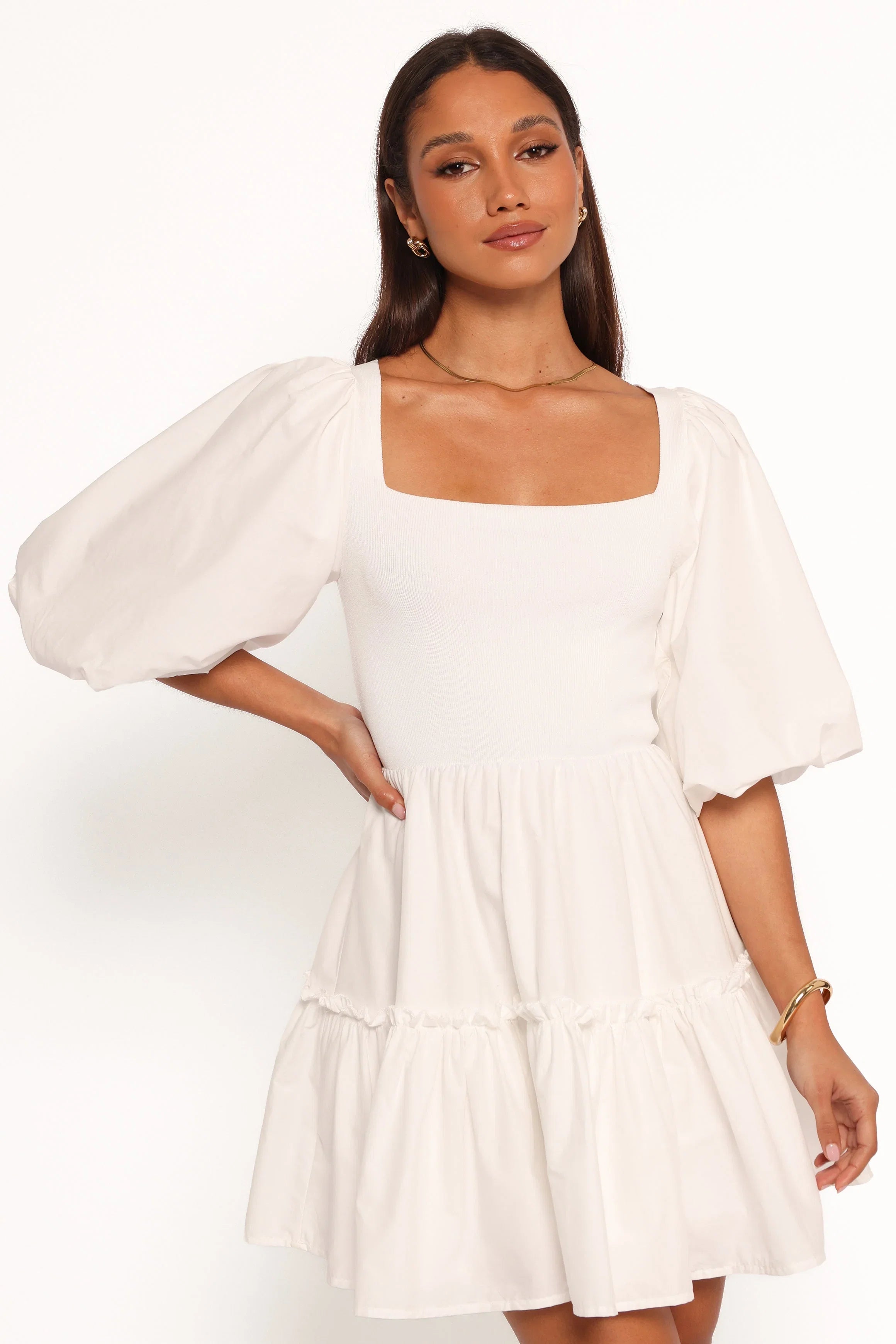 Meredith Mini Dress White