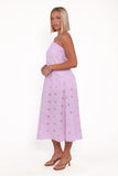 Narcissa Strapless Maxi Dress Lilac
