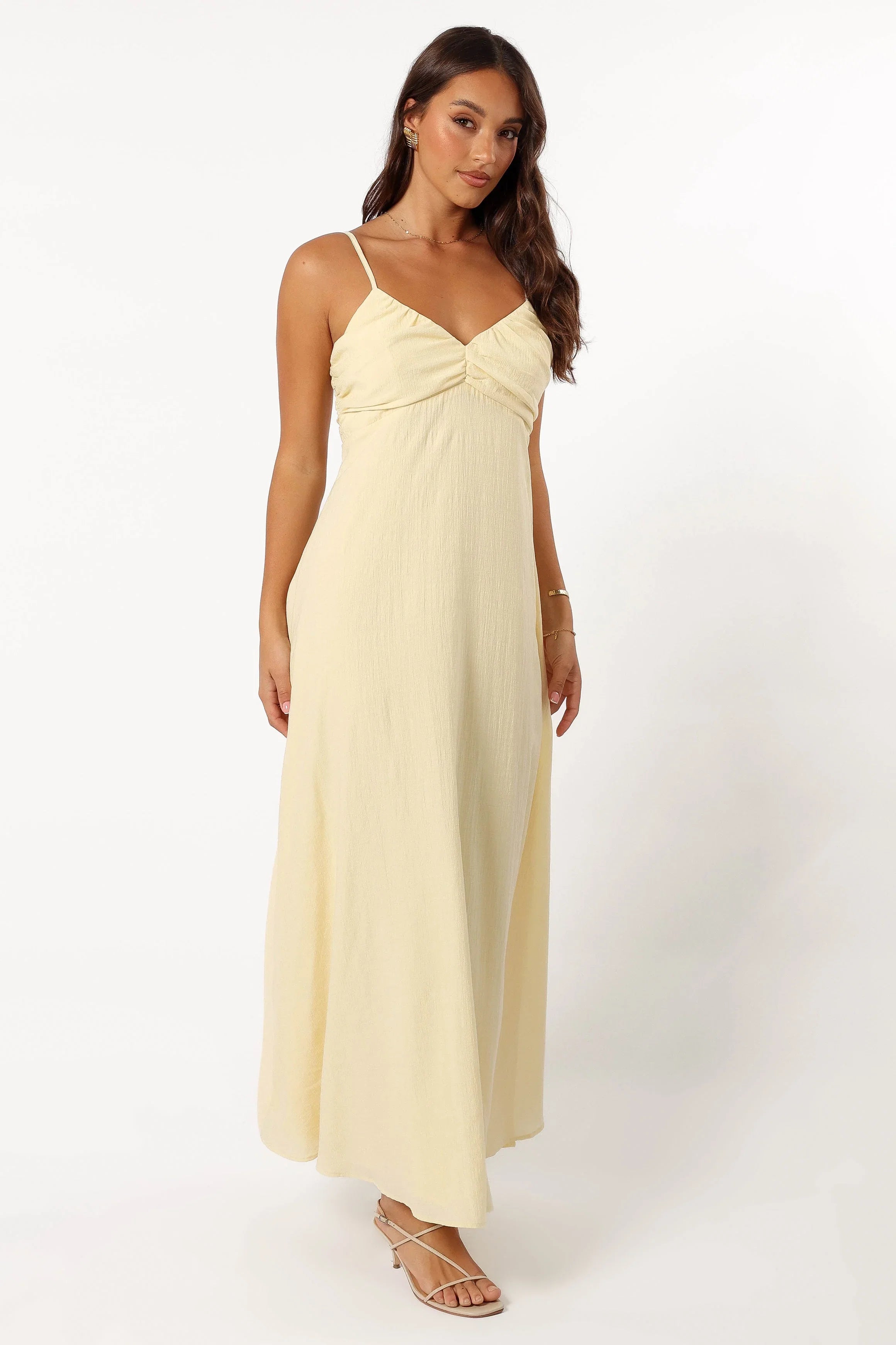 Maddie Maxi Dress Butter Yellow