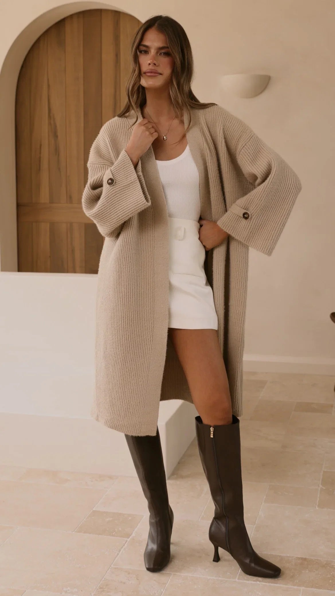 Tiana Coat Chai