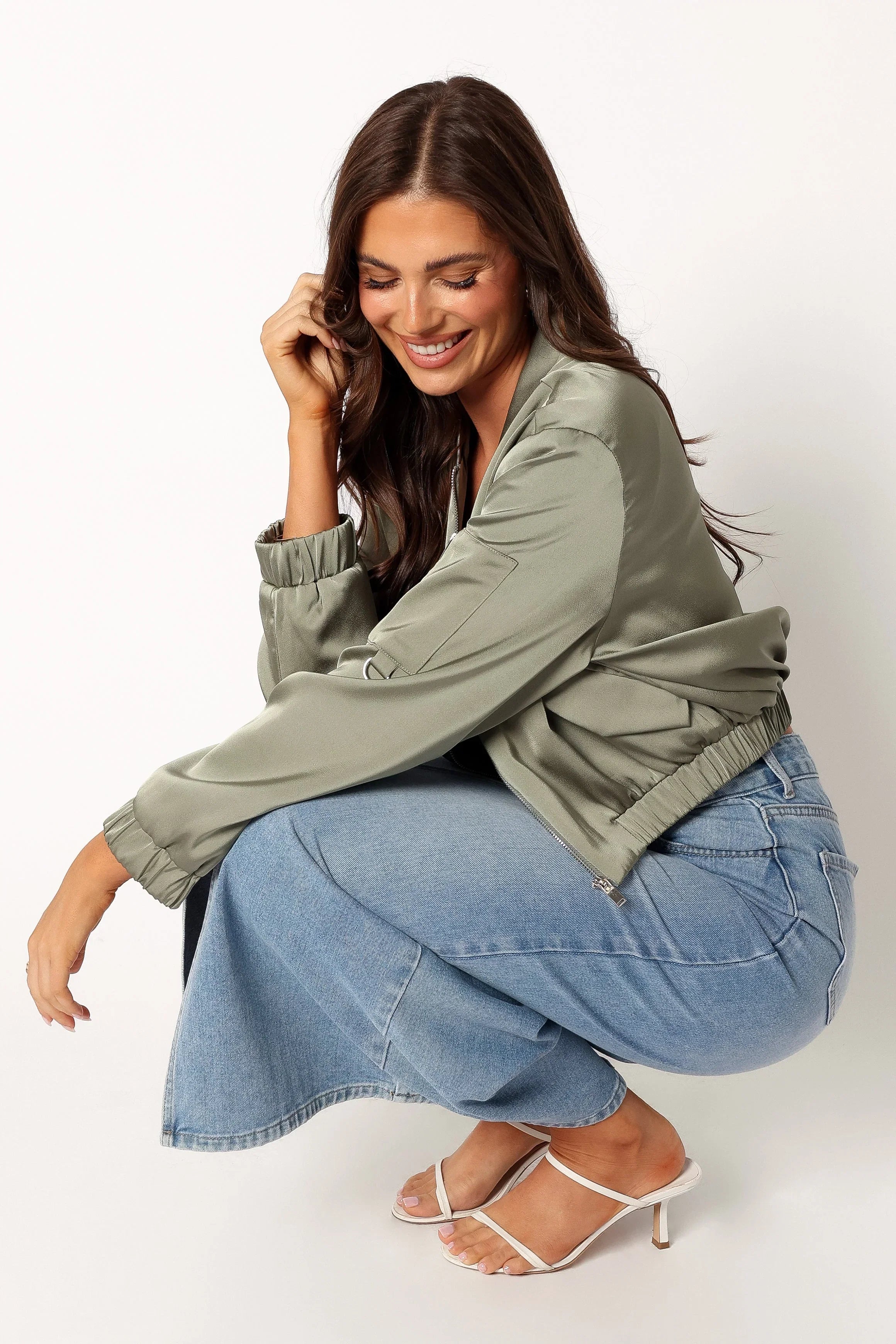 Kyra Bomber Jacket Sage