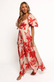 Ellery Midi Dress Red Floral
