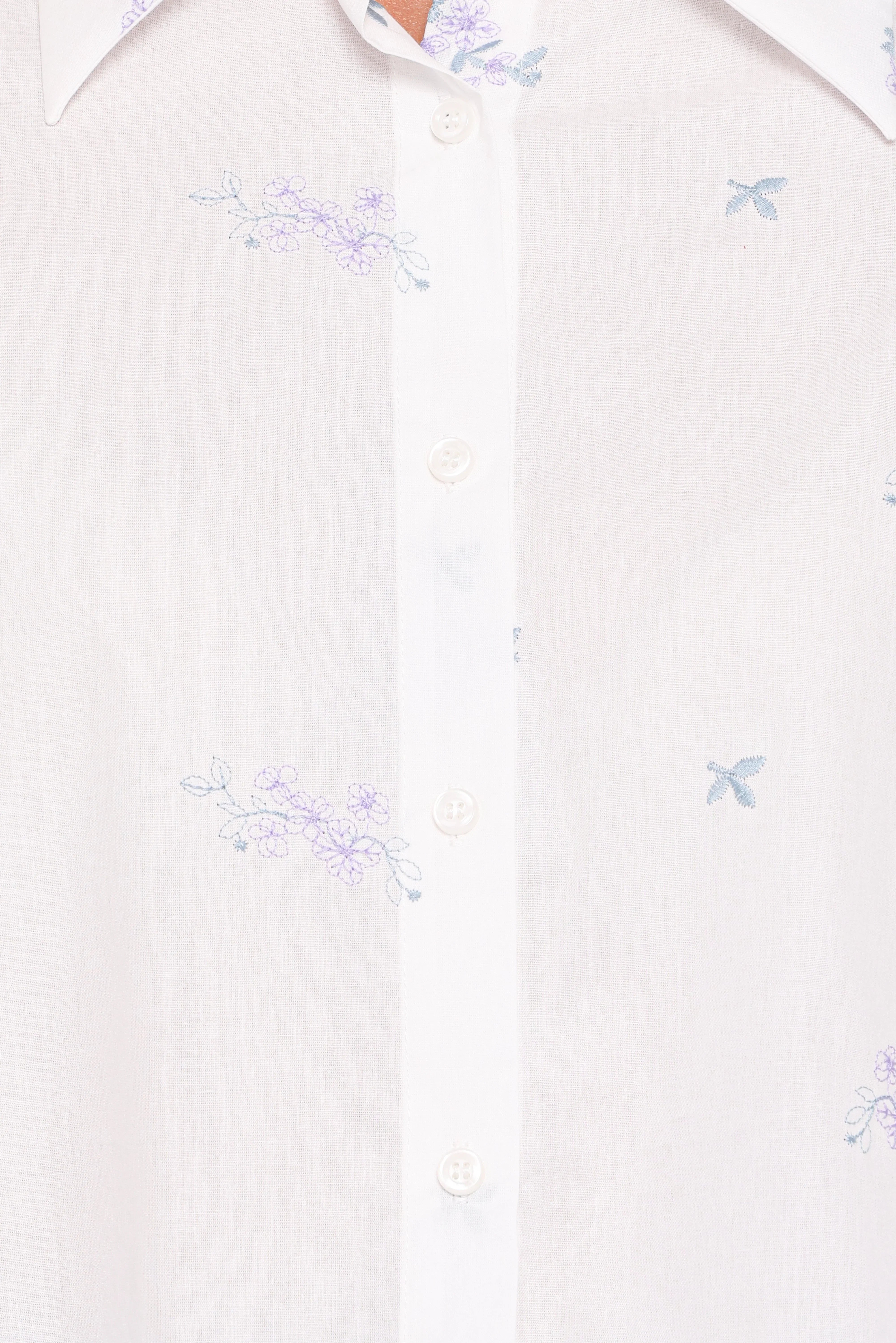 Luneth Button Up Blouse White