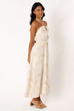 Granger Halterneck Midi Dress White Print