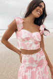 Elle Two Piece Set Pink Floral