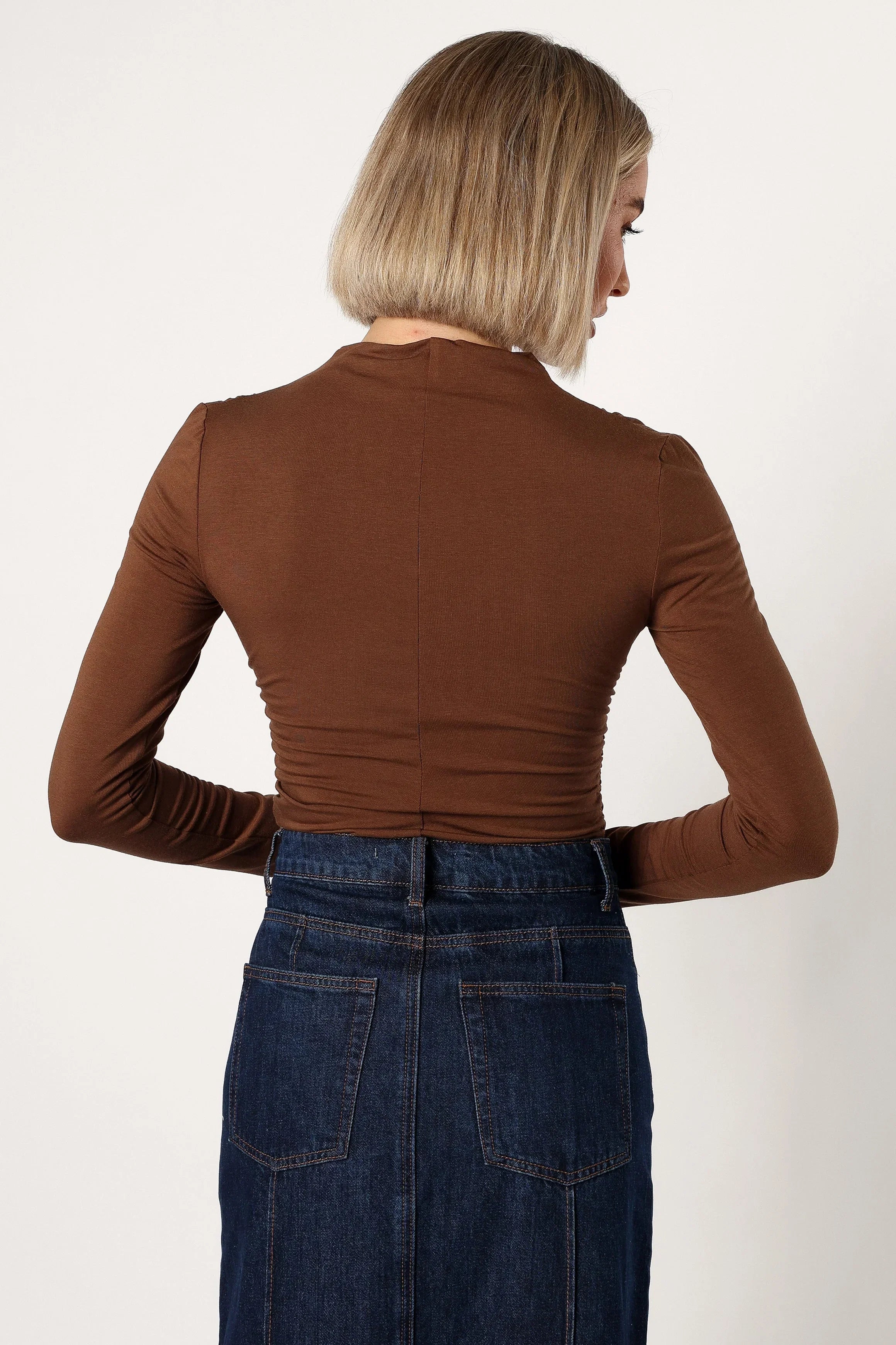 Wanda Long Sleeve Top Coco Brown