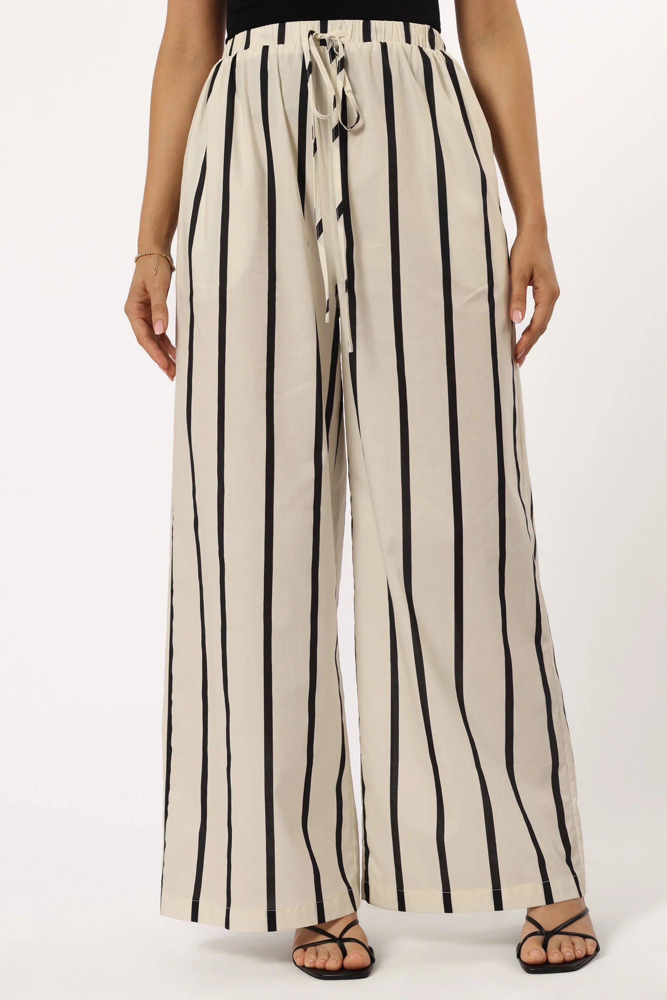 Silvia Pant Cream Stripe